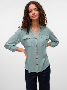 VERO MODA, Vero Moda Hemdbluse »VMBUMPY L/S SHIRT NEW WVN GA NOOS«
