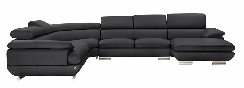 CALIA ITALIA, CALIA ITALIA Wohnlandschaft »Magic«, in 2 Lederqualitäten, CALIA ITALIA Wohnlandschaft »Magic, italienisches Sofa zum Träumen, erstklassiger Sitzkomfort«, verstellbaren Kopfstützen zum Relaxen, in 2 Lederqualitäten, U-Form