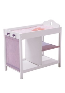 Roba, roba Puppenkommode Fienchen, roba® Puppenwickeltisch »Weiss-Lila«
