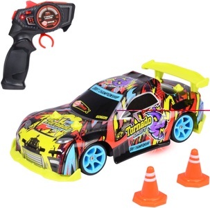 Dickie, Go Crazy RC tornado drift Multicolor, Dickie Toys RC-Auto »RC Tornado Drift, 2,4 GHz«, mit Beleuchtung und Allradantrieb