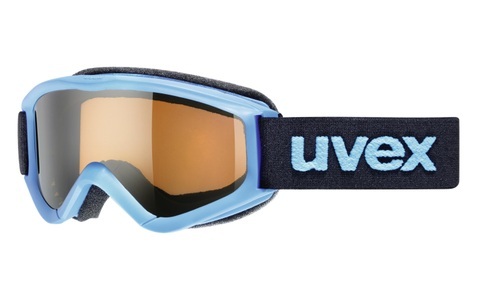 Uvex, Uvex speedy pro Skibrille - blue lasergold, Uvex SPEEDY PRO Kinder-Skibrille Vollrand Monoscheibe Kunststoff-Gestell, weiß