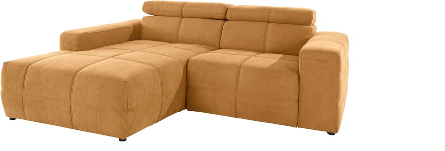 DOMO collection Ecksofa »Brandon«, Mit Kopfteilverstellung