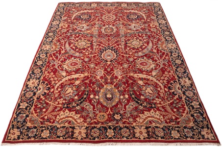 THEKO, THEKO Wollteppich »Saharna 6650«, rechteckig, 10 mm Höhe, reine Wolle, Orient-Optik, mit Fransen, Wohnzimmer, THEKO Wollteppich »Saharna 6650«, rechteckig, 10 mm Höhe, reine Wolle, Orient-Optik, mit Fransen