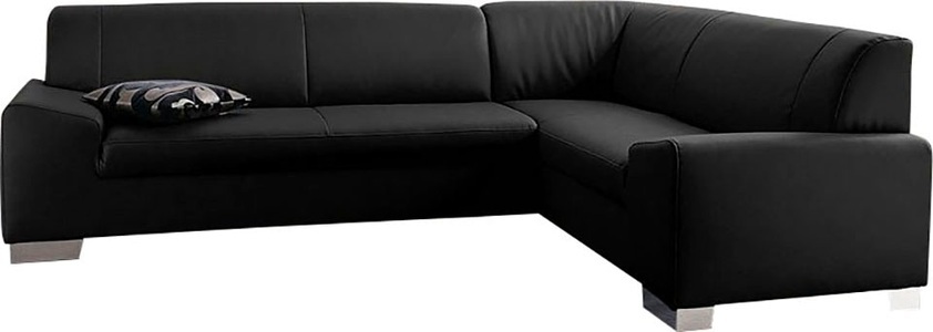 DOMO collection, DOMO collection Ecksofa, DOMO collection Ecksofa »Alisson, zeitlose Optik, flache Armlehnen, L-Form«, wahlweise mit Bettfunktion