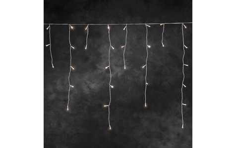 Konstmide CHRISTMAS, LED-Lichtervorhang Eisregen warmweiß weiß 11m, KONSTSMIDE LED-Lichtervorhang »45148 m Weiss 336 LED Outdoor«, 336 St.-flammig