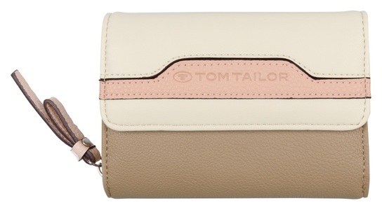 Tom Tailor, TOM TAILOR Geldbörse »JULE Medium flap wallet«, im praktischem Format, TOM TAILOR Geldbörse, im praktischem Format