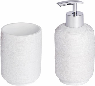 Wenko, WENKO Badaccessoires-Sets »Goa Neo«, nachfüllbarer Seifendosierer, WENKO Badaccessoire-Set »Goa Neo«, (Set, 2 tlg.), nachfüllbarer Seifendosierer