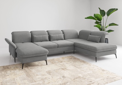 sit&more Wohnlandschaft »Emely«, wahlweise mit Bettfunktion,Bettkasten,Kopf- & Armteilverstellung