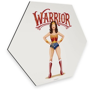 Wall-Art, Wall-Art Metallbild »Pop Art Wonderwoman Fanartikel«, Wall-Art Metallbild »Pop Art Wonderwoman Fanartikel«, (1 St.), Retro Metallschild