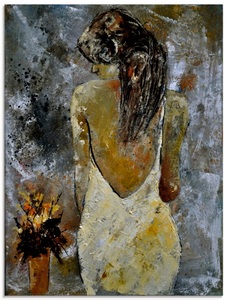 Artland Glasbild »Junge Frau«