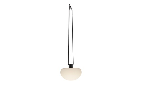 Nordlux, LED-Dekorationsleuchte Sponge pendant mit Akku, Nordlux Sponge Pendellampe Schwarz / Weiss