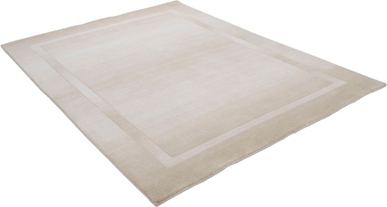 THEKO, Wollteppich, »Empire 9035«, THEKO, rechteckig, Höhe 14 mm, handgewebt, THEKO Wollteppich »Elegance«, rechteckig, 14 mm Höhe, Handweb Teppich, reine Wolle, mit Bordüre, handgewebt