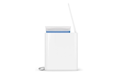 Simplehuman, Simplehuman Treteimer 5 l, Weiss, simplehuman Mülleimer »Weiss«, 1 Behälter