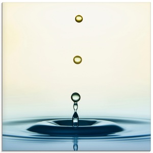 Artland Glasbild »Tropfen«