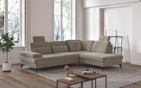 sit&more Ecksofa »Morris L-Form inkl. Sitztiefenverstellung«, wahlweise mit Bettfunktion, Bettkasten und Armteilverstellung