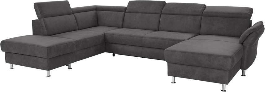 SIT&MORE, sit&more Wohnlandschaft, sit&more Wohnlandschaft »Avignon U-Form« wahlweise mit Bettfunktion und Stauraum, inklusive Kopfteilverstellung