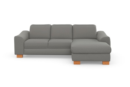 SIT&MORE, sit&more Ecksofa »Durness«, mit Federkern und hochwertigen Massivholzfüssen, wahlweise mit Kopfteilverstellung, Bettfunktion und Bettkasten oder mit Bettfunktion und Bettkasten, sit&more Ecksofa »Dundee L-Form«, mit Federkern und Massivholzfüssen, wahlweise mit Kopfteilverstellung