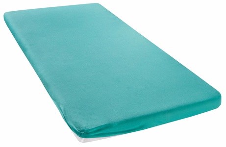 MY HOME, Spannbettlaken »Jersey«, my home, my home Spannbettlaken »Litschi«, (1 St.), für Topper auf Boxspringbetten geeignet, 100% Baumwolle, Topper Spannbettlaken aus Jersey mit Gummizug, Made in Green zertifiziert