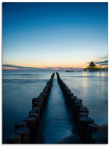 Artland Glasbild »Usedom am Morgen«