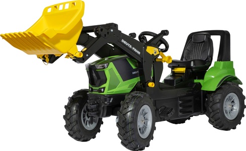 ROLLY TOYS, Rolly Toys rollyFarmtrac Deutz Agrotron 8280 TTV mit Frontlader und Luftbereifung, rolly toys® Trettraktor »rollyFarmtrac Premium II Deutz 8280 TTV«, mit Frontlader und Luftbereifung, BxTxH: 150x54x75 cm