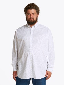Tommy Hilfiger Big & Tall Langarmhemd »BT-FLEX POPLIN POLKA DOT S-B«, in Grossen Grössen, Logostickerei