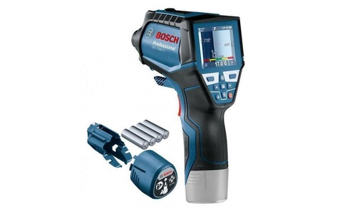 Bosch Professional, Bosch Professional GIS 1000 C Professional Infrarot-Thermometer Optik 50:1 -40 bis +1000 °C Pyrometer, Bosch Professional Temperatur- und Feuchtigkeitsmessgerät GIS 1000 C, 4x 1.5V