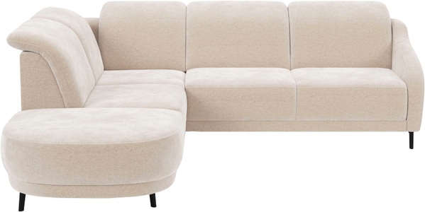 sit&more Ecksofa »Blues L-Form« wahlweise mit Klapptisch und USB