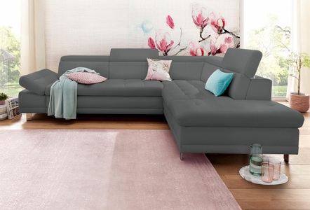 SIT&MORE, sit&more Ecksofa, sit&more Ecksofa »Limit L-Form«, wahlweise mit Bettfunktion und Bettkasten