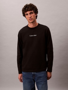 Calvin Klein Langarmshirt »LS RLXD STANDARD LOGO CREWNK TEE« Rundhalsausschnitt, relaxed fit