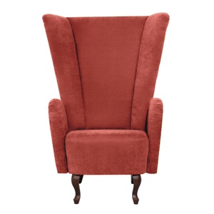 MAX WINZER, Max Winzer® Ohrensessel »Anastasia«, mit geschwungenen Holzfüssen, Hochlehner, Max Winzer® Ohrensessel »Anastasia Designsessel, extravaganter Hochlehnsessel, trendige Farben«, elegantes Highlight im Wohnzimmer, mit geschwungenen Holzfüssen