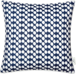 Tom Tailor, TOM TAILOR Kissenhülle »Spots«, (1 St.), mit weissem Rundumkeder, Tom Tailor Kissenhülle , T-Spots 75326-080-45-45 , Weiss, Dunkelblau , Textil , Punkte , 45 cm , hochwertige Qualität , 003021134501