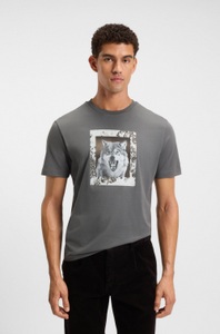 BOSS ORANGE T-Shirt »Te lupo« runder Ausschnitt, regular fit, Fotodruck