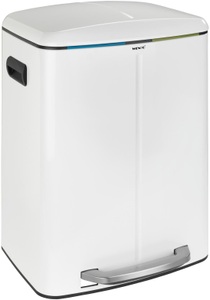 Wenko, WENKO Treteimer mit Absenkautomatik, 2 x 20 Liter, »Easy Close Primo«, WENKO Mülleimer »Easy Close Primo«, 2 Behälter, Treteimer