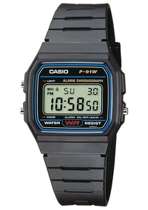 Casio Collection, Casio Collection Chronograph »F-91W-1YEF«, Casio Collection F-91W-1YEG Unisexuhr