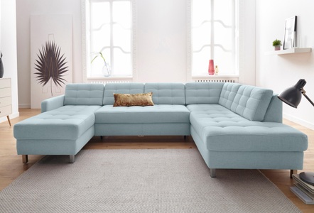 SIT&MORE, sit&more Wohnlandschaft, sit&more Wohnlandschaft »Picasso U-Form«, wahlweise mit Bettfunktion und Bettkasten