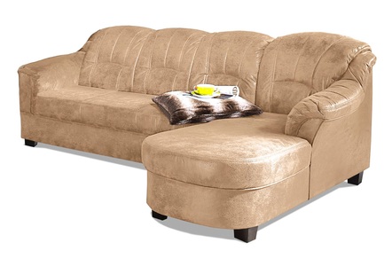 HOME AFFAIRE, Home affaire Ecksofa »Budapest«, wahlweise mit Bettfunktion, mit Recamiere oder Ottomane, 