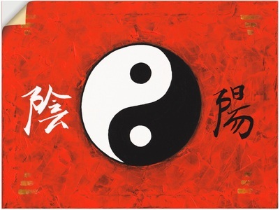 Artland, Artland Wandbild »Yin & Yang«, Artland Wandbild »Yin & Yang«, Zeichen, (1 St.), als Alubild, Outdoorbild, Poster in verschied. Grössen