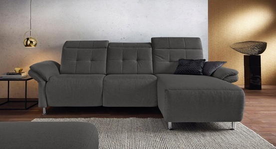 PLACES OF STYLE, Places of Style Ecksofa »Manhattan«, 2 Sitze mit elektrischer Relaxfunktion, verstellbare Armlehnen, Home affaire Ecksofa »Manhattan L-Form« 2 Sitze mit elektrischer Relaxfunktion, verstellbare Armlehnen