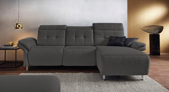 PLACES OF STYLE, Places of Style Ecksofa »Manhattan«, 2 Sitze mit elektrischer Relaxfunktion, verstellbare Armlehnen, Home affaire Ecksofa »Manhattan L-Form« 2 Sitze mit elektrischer Relaxfunktion, verstellbare Armlehnen