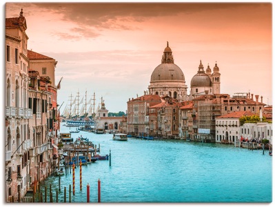 Artland, Artland Wandbild »Venedig Canal Grande I«, Artland Wandbild »Venedig Canal Grande I«, Italien, (1 St.), als Alubild, Outdoorbild, Leinwandbild, Poster, Wandaufkleber