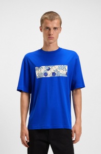 HUGO Blue T-Shirt »Nurix«, mit coolem Druck