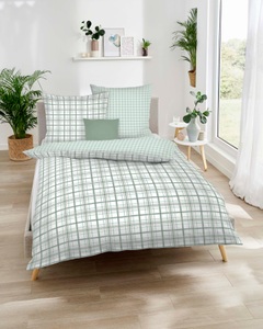 Kaeppel Wendebettwäsche »Plaid«, (3 tlg.), Mit Karomuster