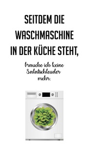 QUEENCE, queence Wanddekoobjekt »Salatschleuder«, queence Wanddekoobjekt »Salatschleuder« Stahlschild, Blechschild, Spruch, Witzig, Wanddeko, retro, 20x30cm