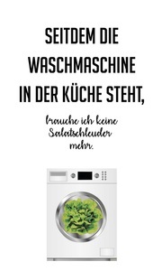 QUEENCE, queence Wanddekoobjekt »Salatschleuder«, queence Wanddekoobjekt »Salatschleuder« Stahlschild, Blechschild, Spruch, Witzig, Wanddeko, retro, 20x30cm