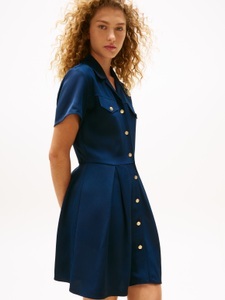 Tommy Hilfiger Hemdblusenkleid »VIS TWILL S/S F&F MINI DRESS«