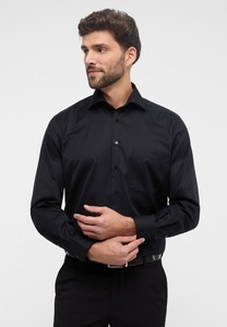 Eterna, Eterna Businesshemd »COMFORT FIT«, COMFORT FIT Cover Shirt in schwarz unifarben