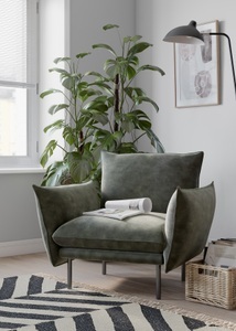 andas Sessel »Stine«, Besonderes Design durch Kissenoptik und Keder, Design by Morten Georgsen