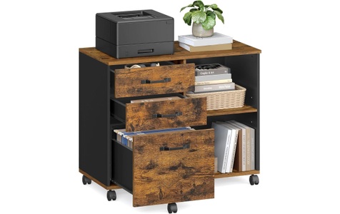 SONGMICS Aktenschrank »mit Rollen 80 x 40 x 66 cm«
