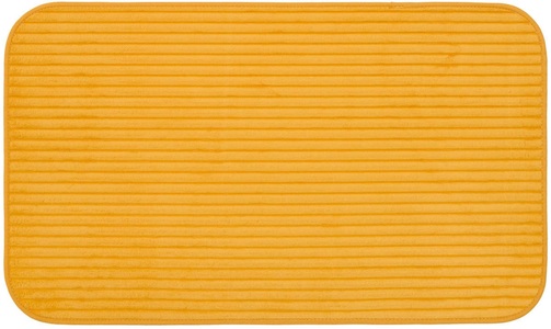 Gözze Badematte »Berlin«, Höhe 7 mm, rutschhemmend beschichtet, fussbodenheizungsgeeignet, Badteppich, Uni Farben, Cord Optik, waschbar