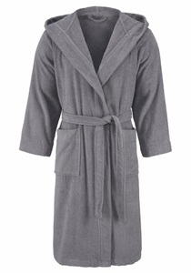 Bruno Banani, Bruno Banani Unisex-Bademantel »Robby«, (1 St.), Damen & Herren, lang, mit Taschen und Kapuze, Bruno Banani Unisex-Bademantel »Robby«, (1 St.), Damen & Herren Bademäntel, 100% Baumwolle, mit Taschen, S-3XL